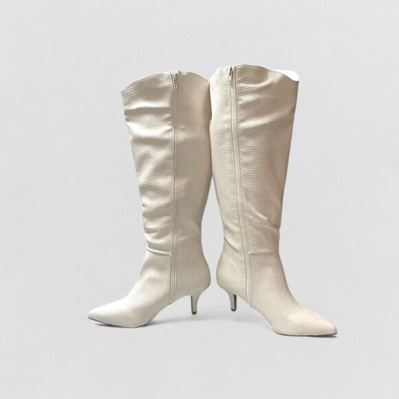 Journee Tullip Kitten Heel Pointed Toe Boots, NEW. Size 9.5 Wide Calf - Picture 3 of 12